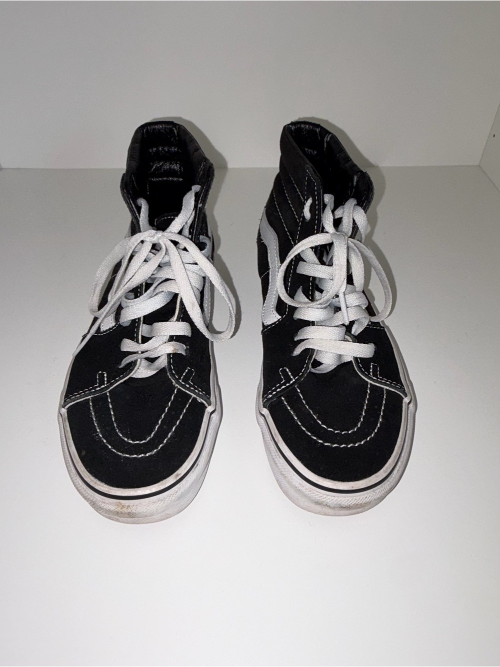 Vans Black and White High-Top Sneakers